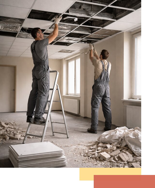 Демонтаж потолков Армстронг профессионально в Сердобске