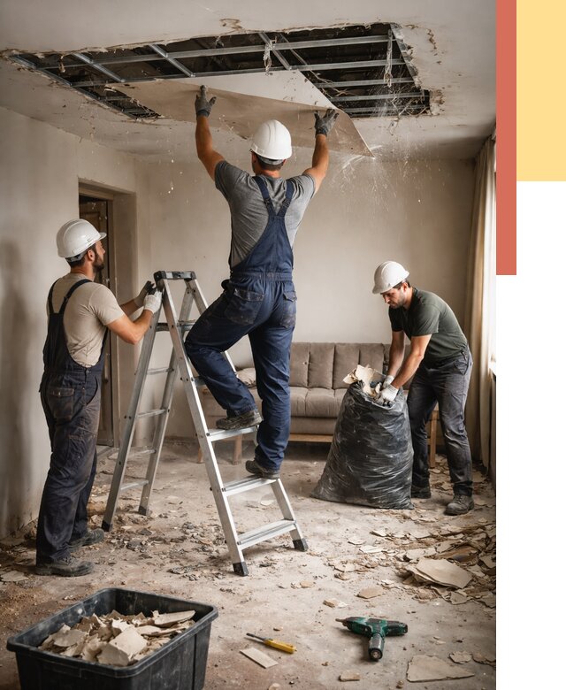 Демонтаж гипсокартонного потолка в Сердобске от 425 руб. за м2 — ОТДЕЛОЧНИК-Срд