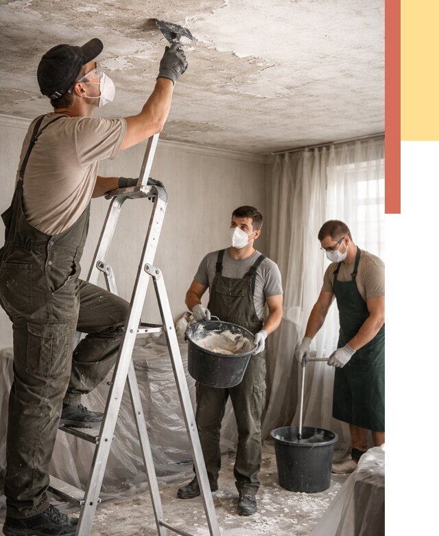 Удаление побелки с потолка в Сердобске от 2528 руб. быстро и недорого | ОТДЕЛОЧНИК-Срд