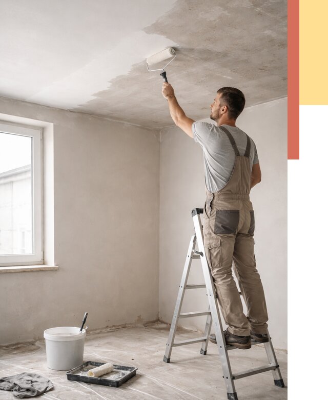 Грунтовка потолка в Сердобске от 2528 руб. — быстро и недорого | ОТДЕЛОЧНИК-Срд