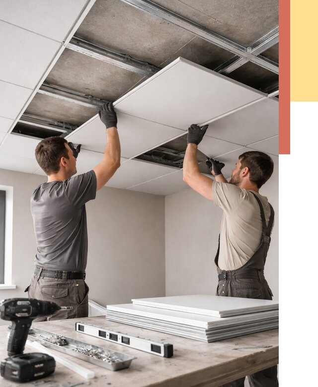 Монтаж кассетного потолка в Сердобске от 4550 руб/м2 — установка и сборка | ОТДЕЛОЧНИК-Срд