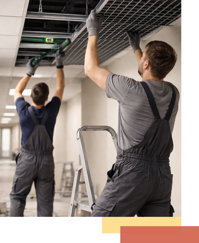 Монтаж потолка Грильято в Сердобске: установка под ключ качественно