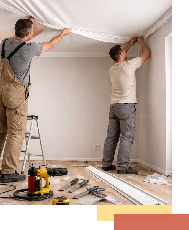 Монтаж ПВХ натяжного потолка в Сердобске качественно и быстро