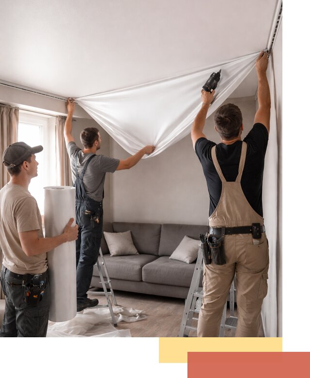 Монтаж сатинового натяжного потолка в Сердобске качественно и быстро