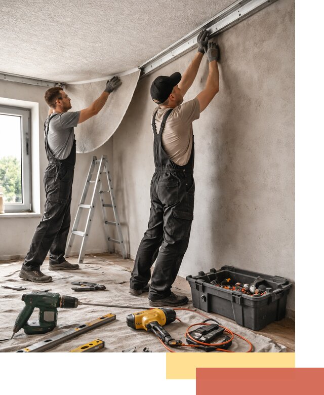 Монтаж фактурного натяжного потолка в Сердобске качественно и быстро