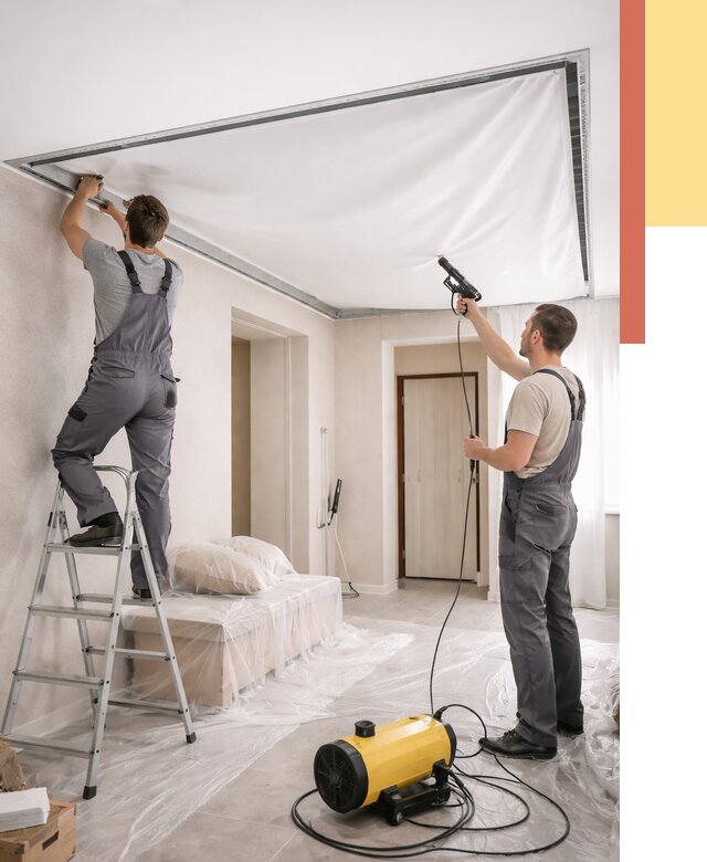 Монтаж натяжного потолка в прихожей в Сердобске от 2679 руб. под ключ | ОТДЕЛОЧНИК-Срд