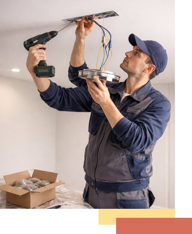 Установка люстры в натяжной потолок в Сердобске