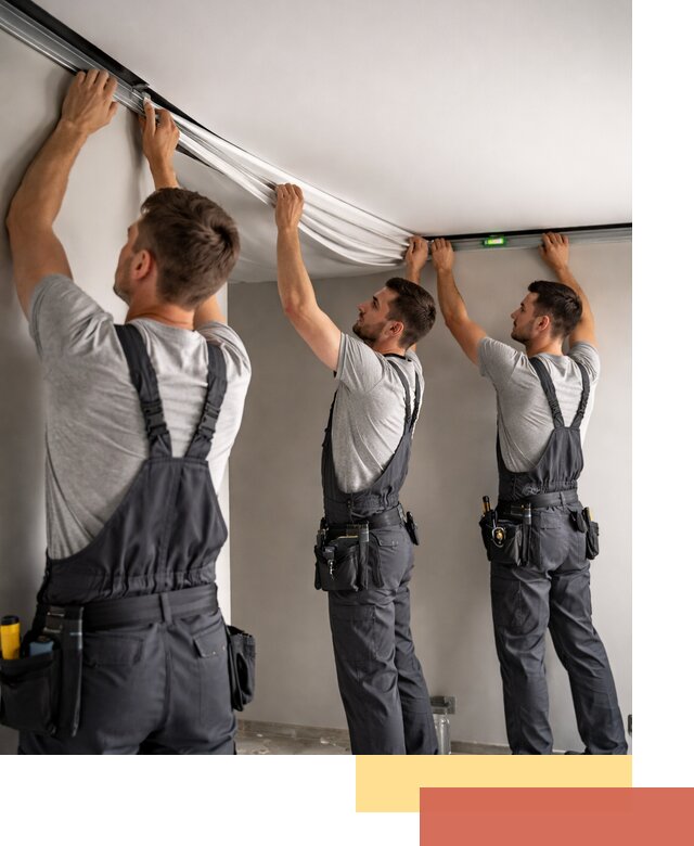 Теневые натяжные потолки в Сердобске: монтаж и отделка быстро и качественно