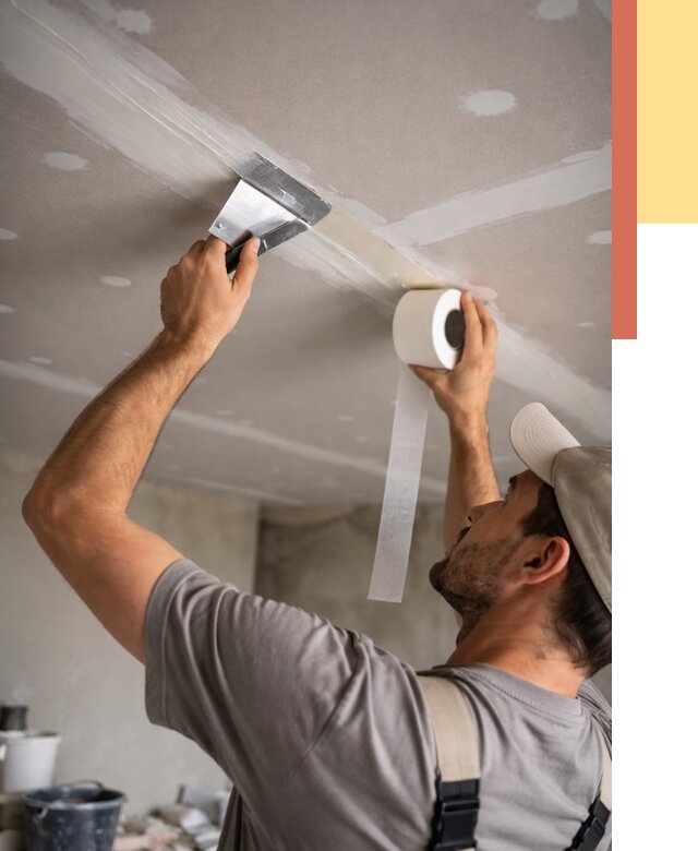 Обработка швов потолка ГКЛ в Сердобске от 7583 руб. под ключ | ОТДЕЛОЧНИК-Срд