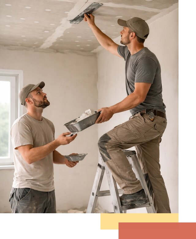 Шпаклевка потолка из гипсокартона в Сердобске качественно и быстро