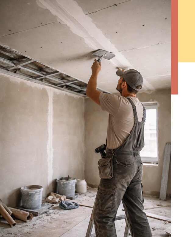 Ремонт потолка из гипсокартона в Сердобске от 657 руб./м² — быстро и недорого | ОТДЕЛОЧНИК-Срд