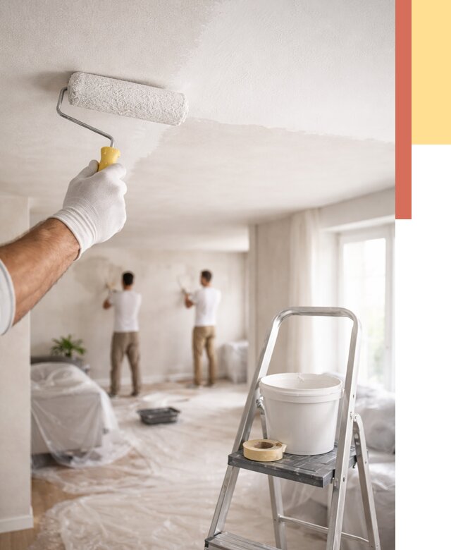 Покраска потолка акриловой краской в Сердобске от 2528 руб. | ОТДЕЛОЧНИК-Срд