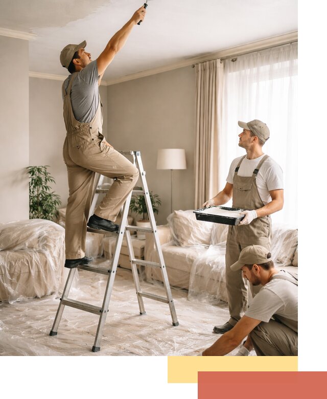 Покраска потолков акриловой краской в Сердобске качественно и быстро