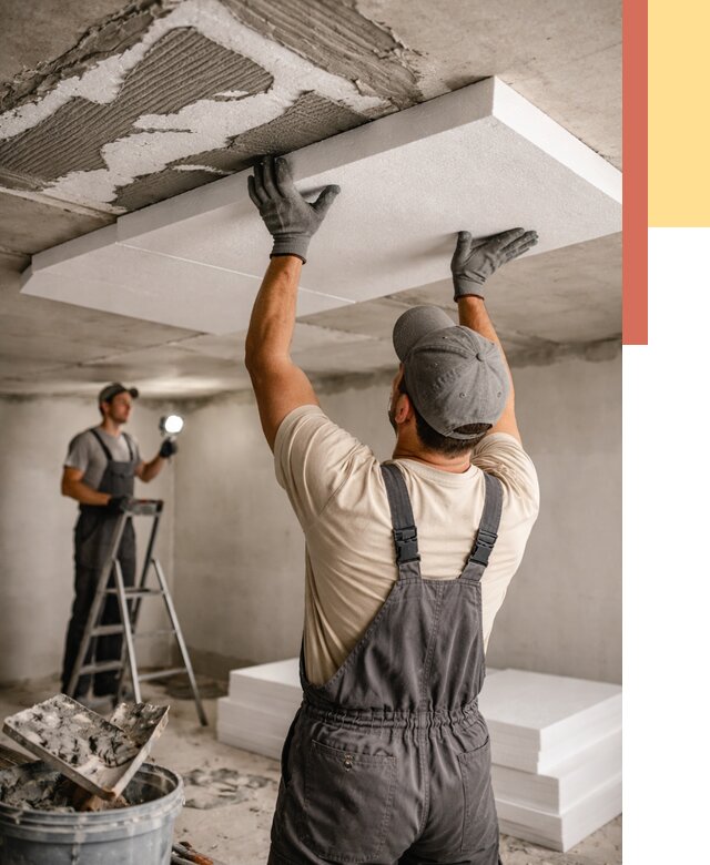 Утепление потолка пенопластом в Сердобске от 4550 руб/м2 — недорого и быстро | ОТДЕЛОЧНИК-Срд